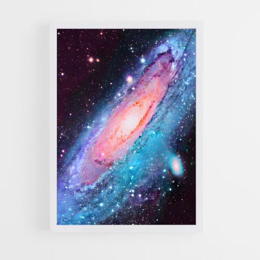 Poster époustouflant de la galaxie d'Andromède (vue 3)